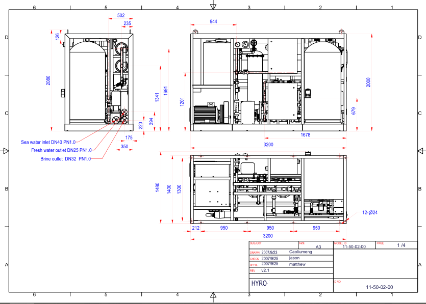 Planta desalinizadora de agua RO