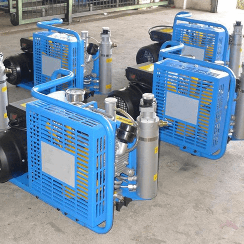 Inflado conveniente, respiración sin preocupaciones: la bomba del compresor de aire admite SCBA (aparato de respiración autónomo) y respiradores de buceo