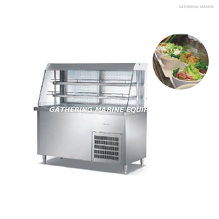 Vitrina refrigerada abierta con refrigeración por aire marino 