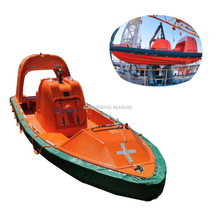 Fibra de vidrio frc Solas Barco de rescate rápido para 6 ~ 15 personas