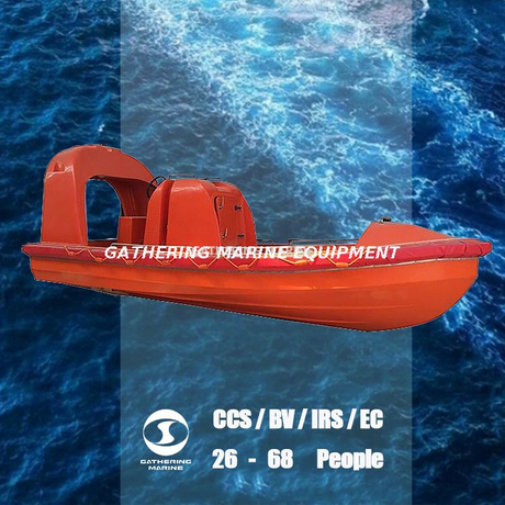 Fibra de vidrio frc Solas Barco de rescate rápido para 6 ~ 15 personas
