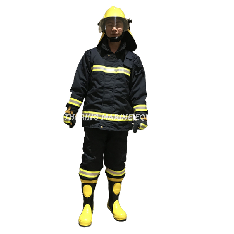 Traje contra incendios estándar EN, traje impermeable ignífugo para extinción de incendios, monos de bomberos, traje de bombero