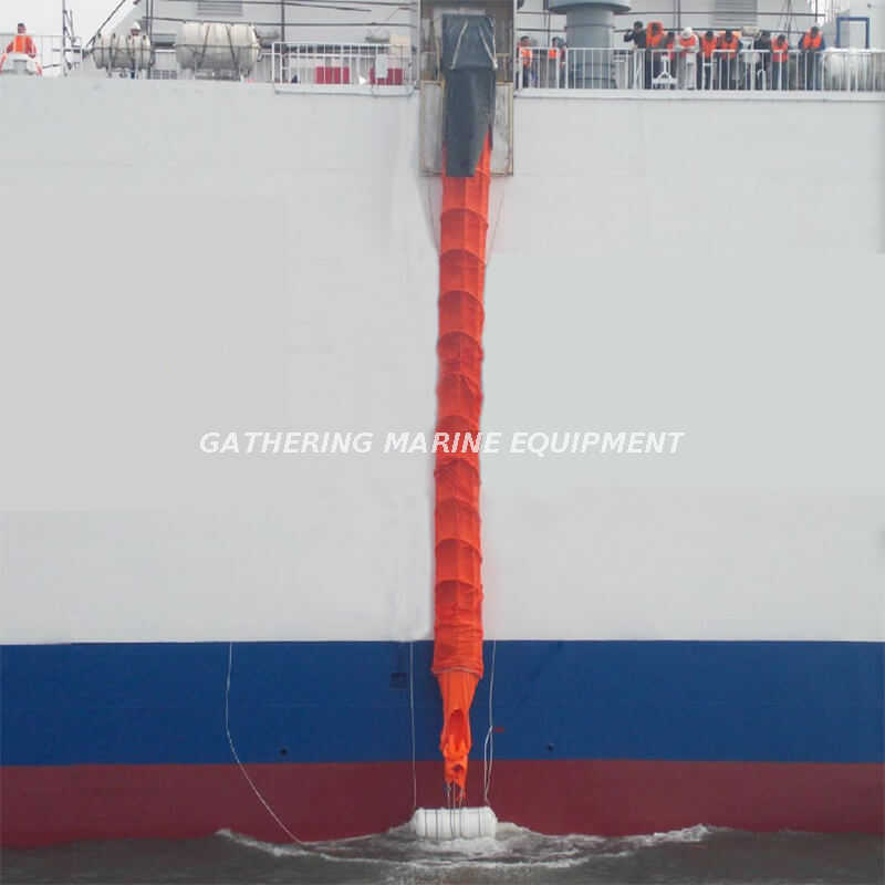 Dispositivo vertical de la evacuación de la nave de MES de la sola diapositiva del sistema marino del conducto de evacuación