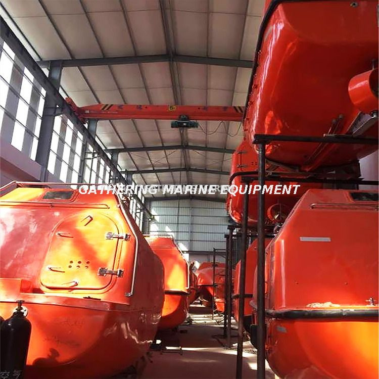 Solas Life Boats Totalmente encerrado con bote salvavidas con gravedad davit