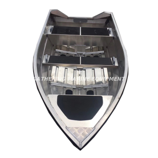 Barco de aluminio, pesca, remo, barco duradero, casco de aleación de aluminio
