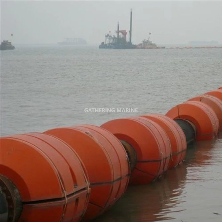 Tubería de draga usada marina flotante boya de plástico tubo de dragado flotadores pontones flotadores