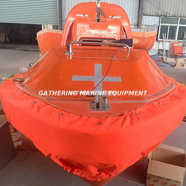 Fibra de vidrio frc Solas Barco de rescate rápido para 6 ~ 15 personas