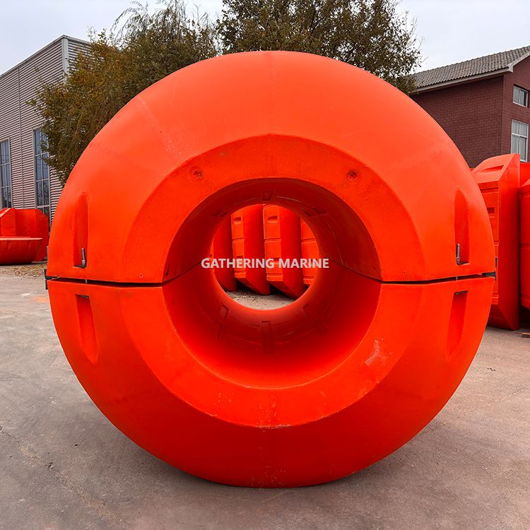 Tubería de draga usada marina flotante boya de plástico tubo de dragado flotadores pontones flotadores