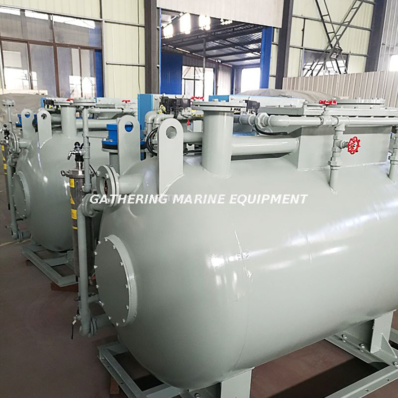 Dispositivo de purificación de agua negra y aguas gris controladas automáticamente para barcos pequeños