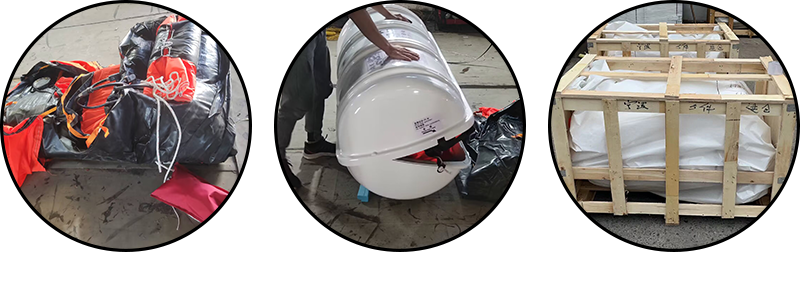 balsa salvavidas contianter 3