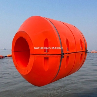 Tubería de draga usada marina flotante boya de plástico tubo de dragado flotadores pontones flotadores