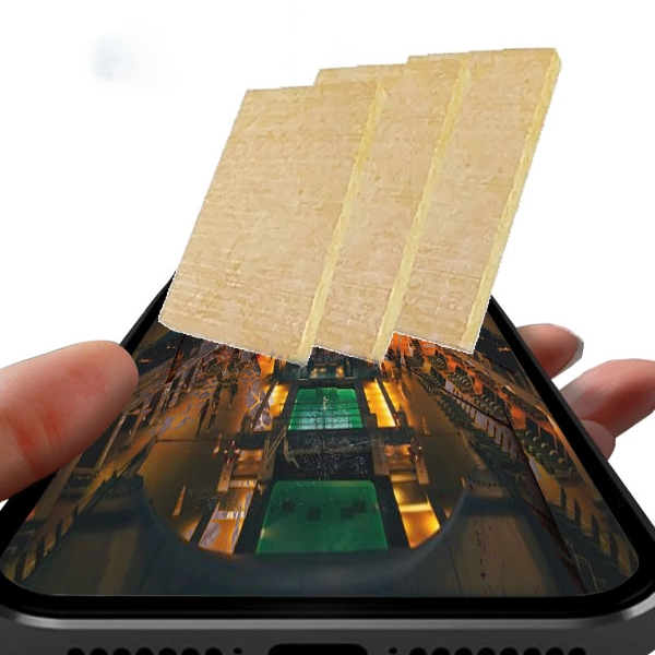 La excelencia del tablero de lana de roca marina