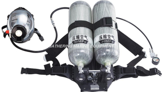 Aparato respiratorio autónomo de aire de presión positiva de doble cilindro 