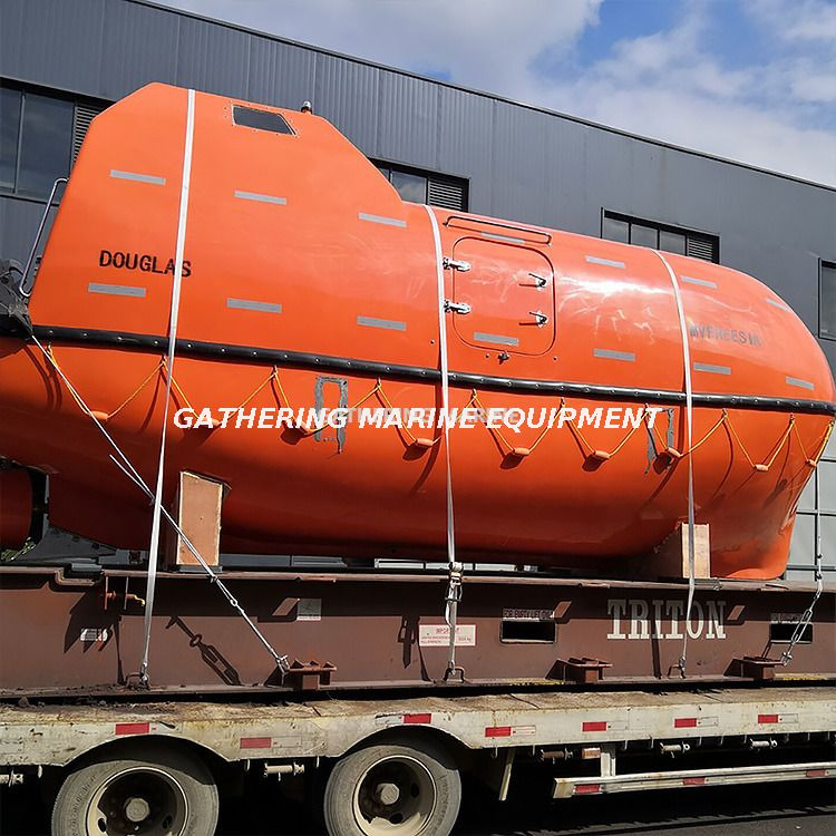 Solas Life Boats Totalmente encerrado con bote salvavidas con gravedad davit