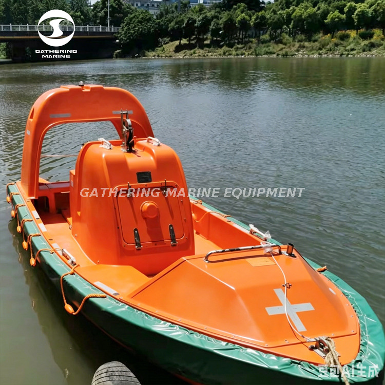Bote de rescate rápido FRC SOLAS de fibra de vidrio para 6~15 personas