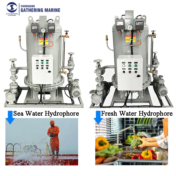 Diferencias entre tanques a presión de agua de mar y tanques a presión de agua dulce
